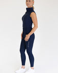 Diamond Hybrid Tights- Navy (First Release)