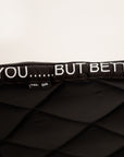 Saddle Pad-Black Crystal- Dressage
