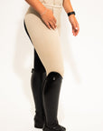 Competition Breeches-Stone with Black Seat
