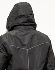 Lightweight Waterproof Long Jacket - Black