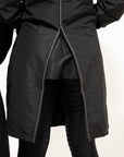 Lightweight Waterproof Long Jacket - Black