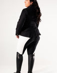 Competition Breeches-Diamond Snow White with Black Seat