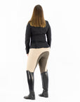 Competition Tights- Stone with Brown Seat