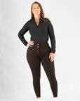 Diamond Luxe Breeches-Espresso