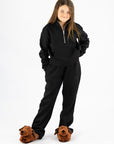 Luna 1/4 Zip Sweater-Black