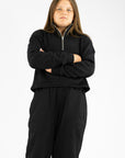 Luna 1/4 Zip Sweater-Black