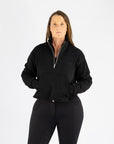 Luna 1/4 Zip Sweater-Black