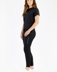 Diamond Hybrid Tights-Black
