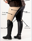 Competition Breeches-Stone with Black Seat