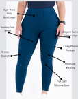 Freedom Tights-Storm Blue