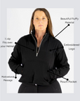 Luna 1/4 Zip Sweater-Black