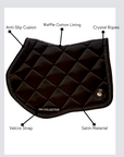Saddle Pad-Black Crystal- Jump