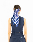 Signature Satin Set- Navy and White