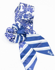 Signature Satin Set- Navy and White