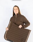 Crystal Luxe Saddle Pad-Espresso-PREORDER