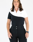Elite Short Sleeve-Snow White and Black
