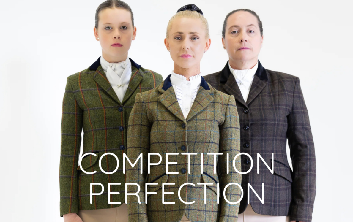 Product Spotlight: Competition Tights- Stone with a Black Seat