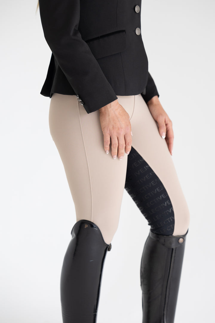 Competition Tights Stone with Black Seat