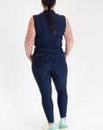 Diamond Hybrid Tights- Navy (First Release)