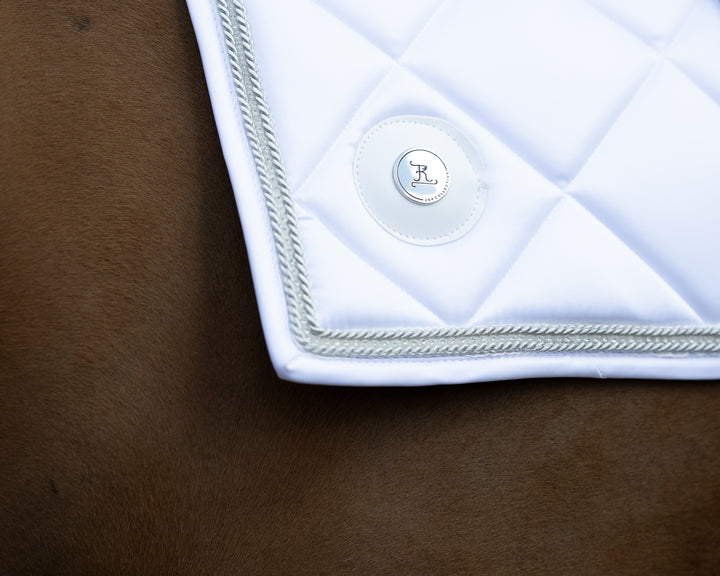 Snow White Crystal Saddle Pad