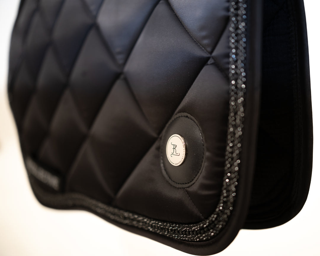 Black Crystal Saddle Pad- Jump