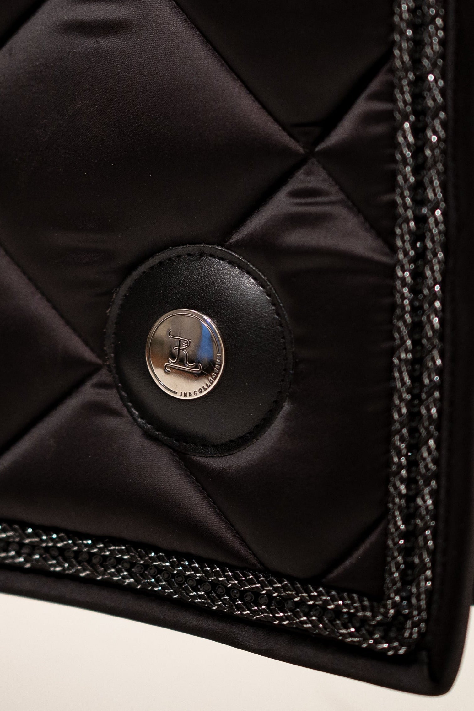 Saddle Pad-Black Crystal- Dressage