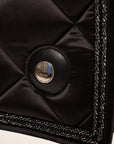 Saddle Pad-Black Crystal- Dressage