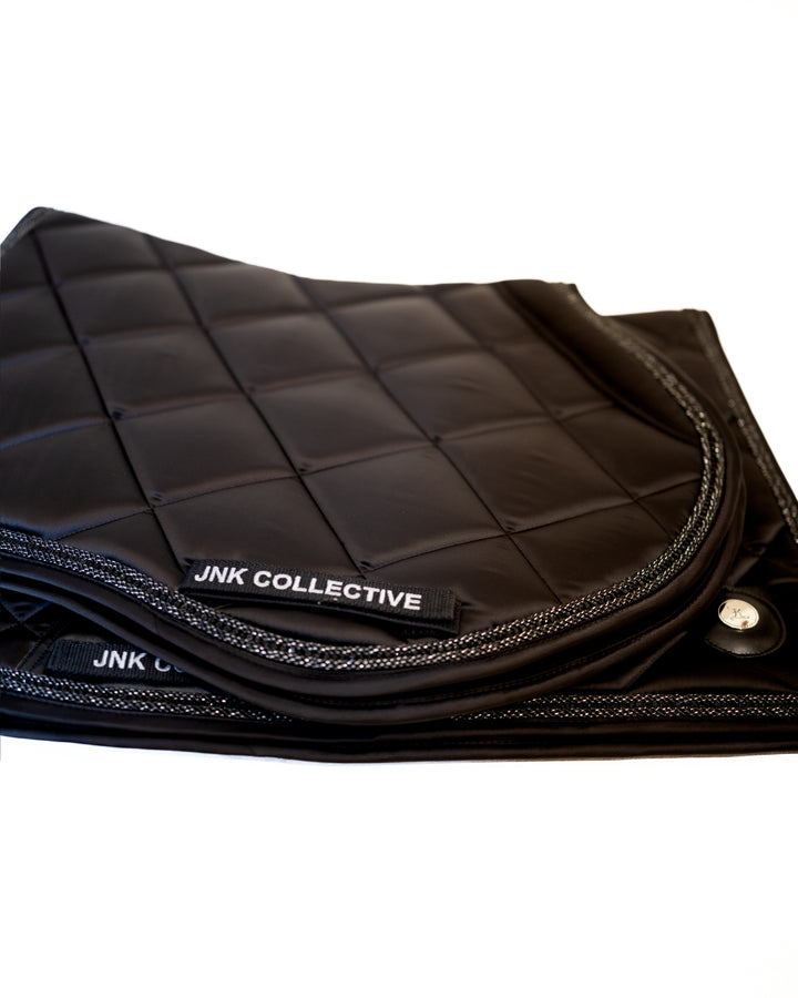 Black Crystal Saddle Pad- Dressage