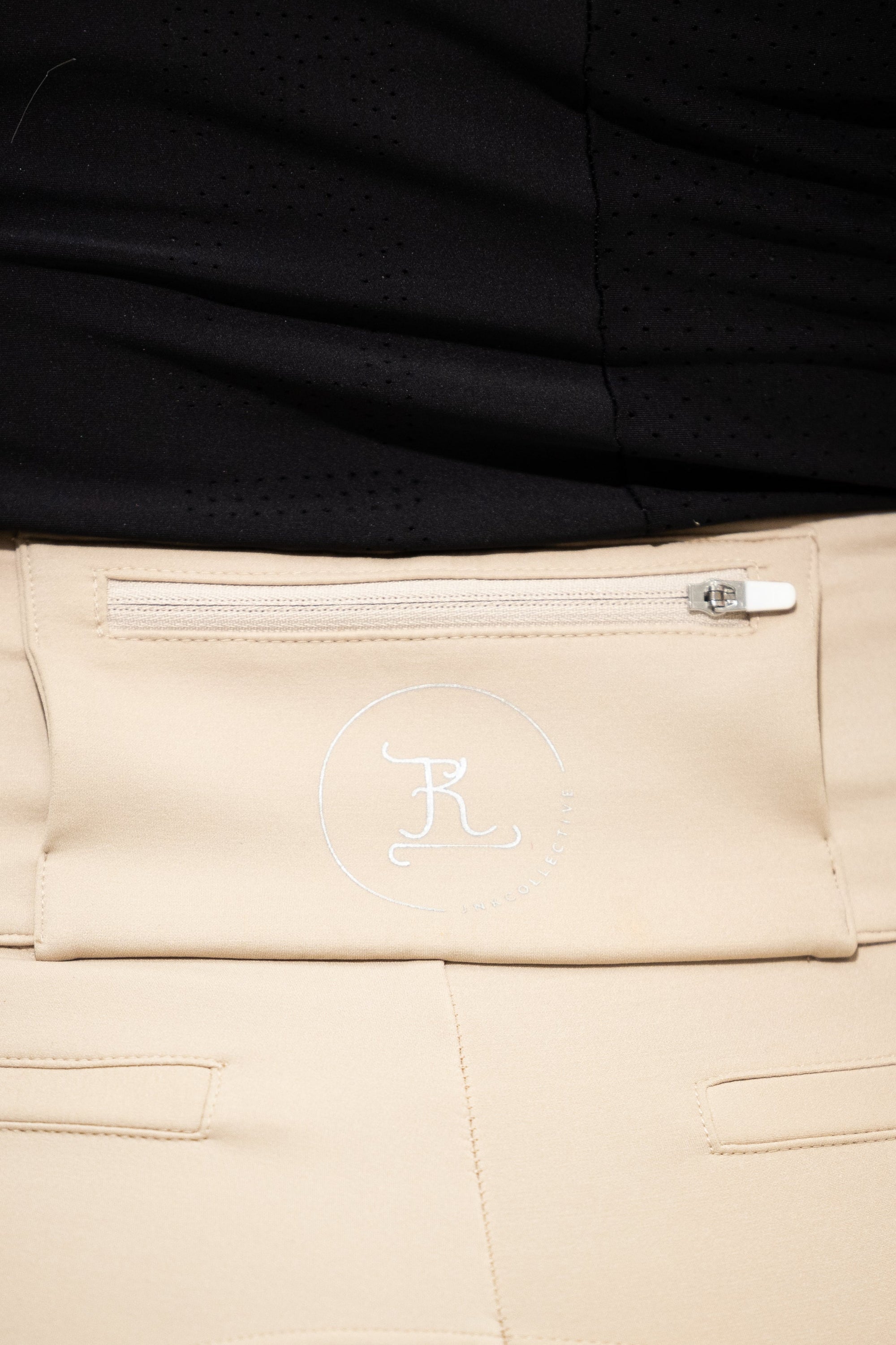 Competition Breeches-Stone with Black Seat
