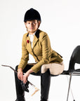 Competition Breeches-Stone with Black Seat