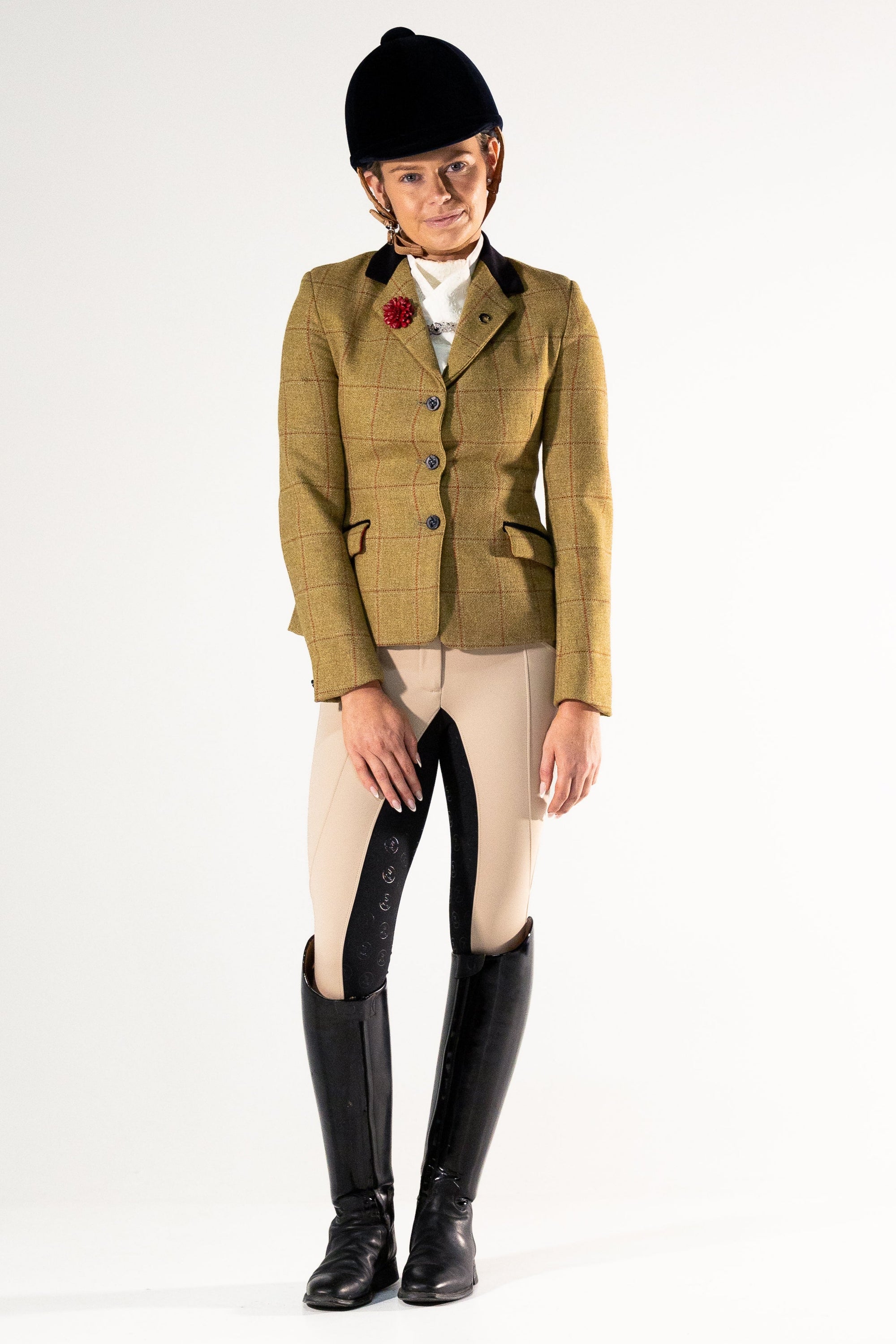 Competition Breeches-Stone with Black Seat