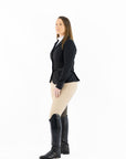 Competition Tights- Stone with Brown Seat