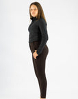 Diamond Luxe Breeches-Espresso