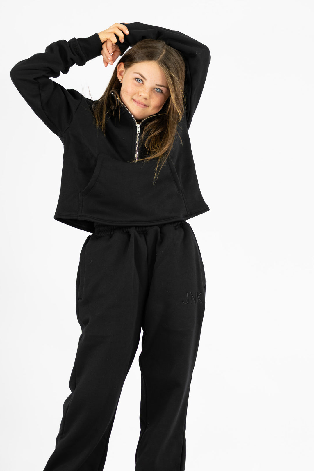 Luna 1/4 Zip Sweater-Black