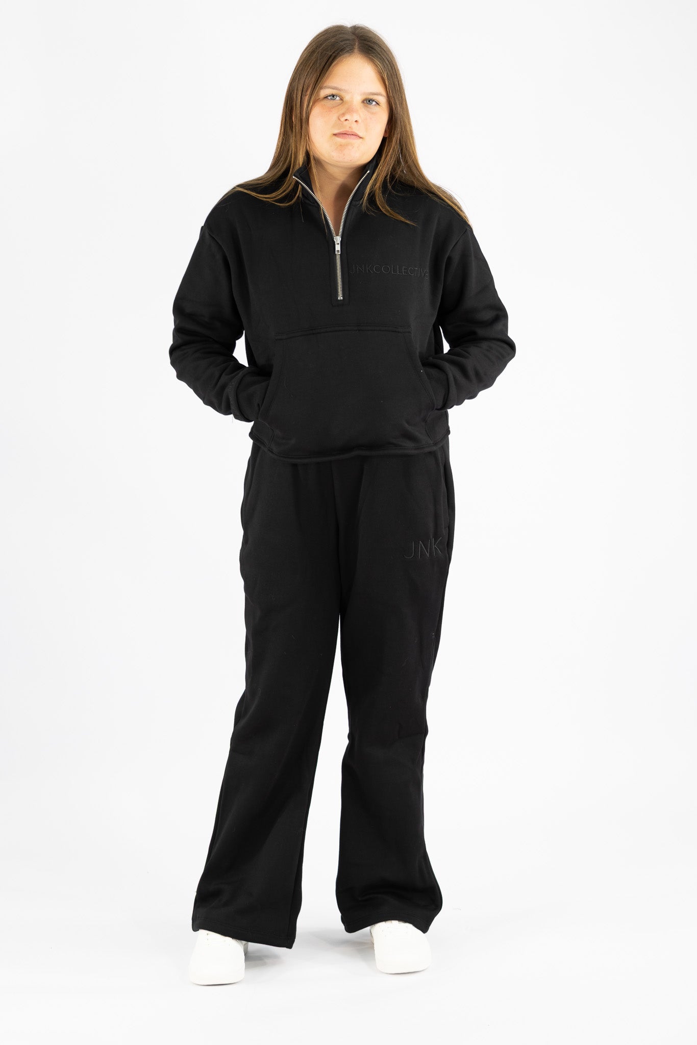 Luna 1/4 Zip Sweater-Black