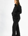 Luna 1/4 Zip Sweater-Black