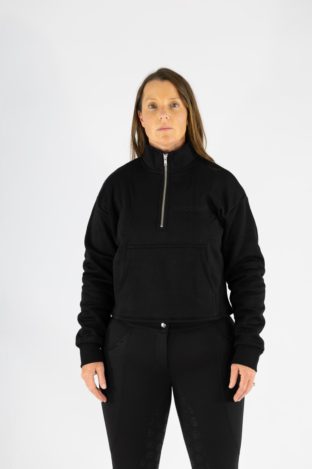 Luna 1/4 Zip Sweater-Black