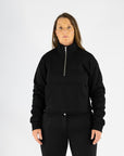Luna 1/4 Zip Sweater-Black