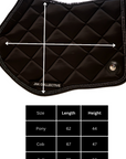 Saddle Pad-Black Crystal- Jump