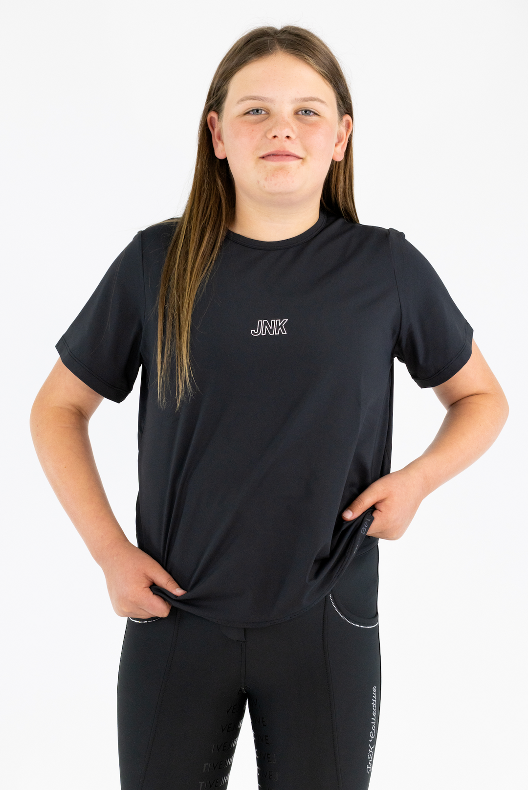 Diamond Hybrid Tights-Black