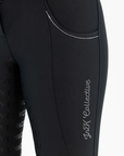 Diamond Hybrid Tights-Black