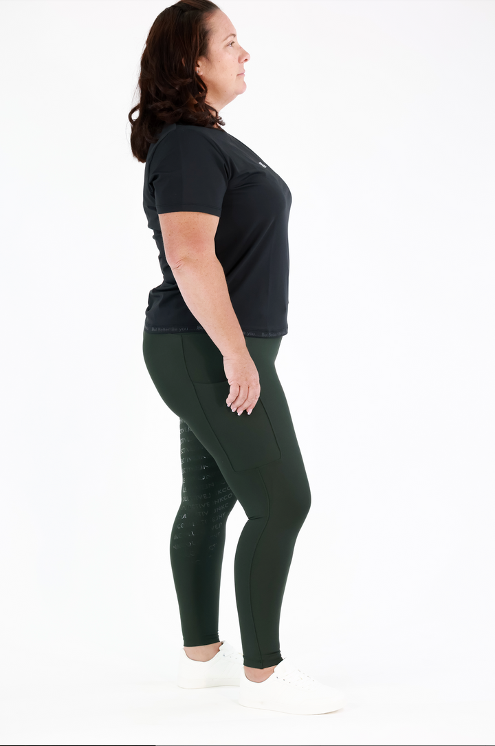 Freedom Tights-Olive Green