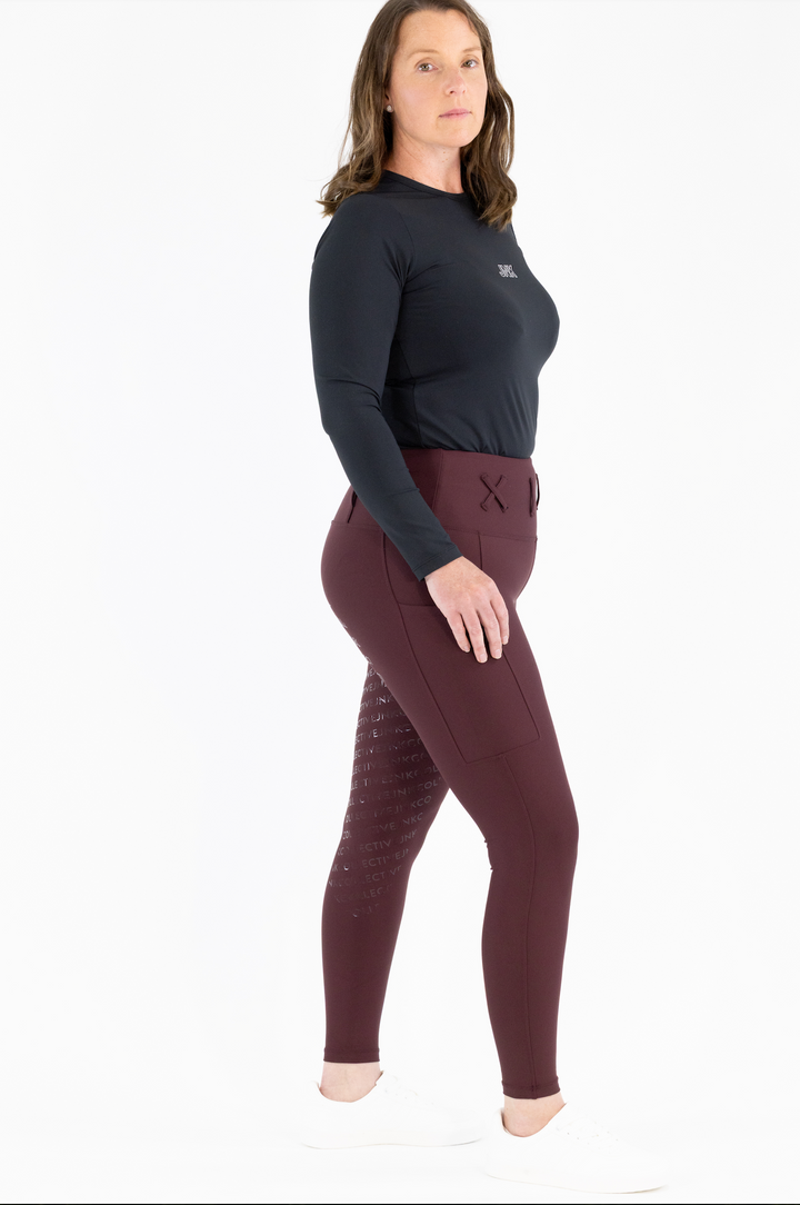 Freedom Tights-Dark Cherry