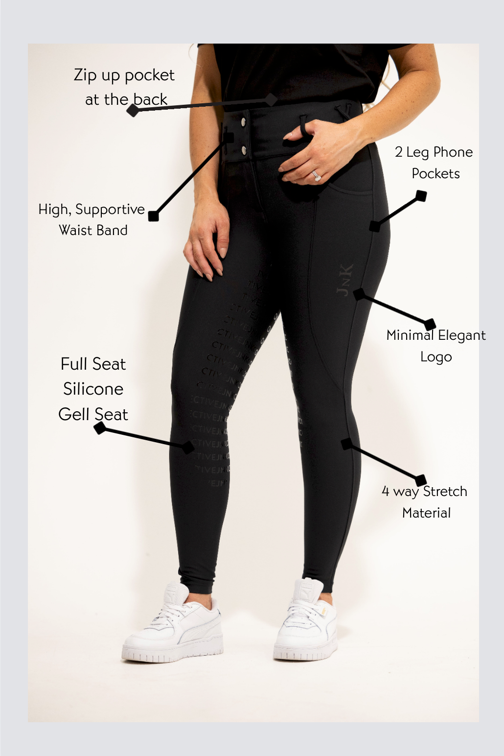 Classic Hybrid Tights-Black