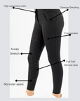 Diamond Luxe Breeches-Black