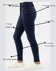 Diamond Luxe Breeches-Navy