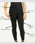 Elite Tights-Navy (No Front Seam)