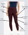 Freedom Tights-Dark Cherry