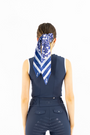 Signature Satin Set- Navy and White