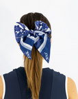 Signature Satin Set- Navy and White